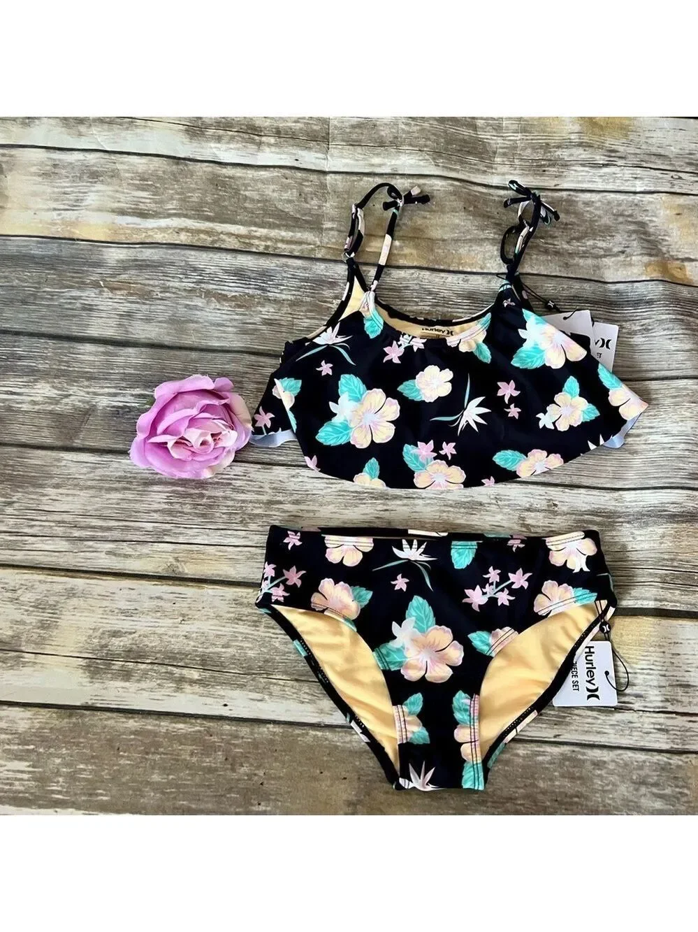 NWT HURLEY TROPICAL 2 PIECE